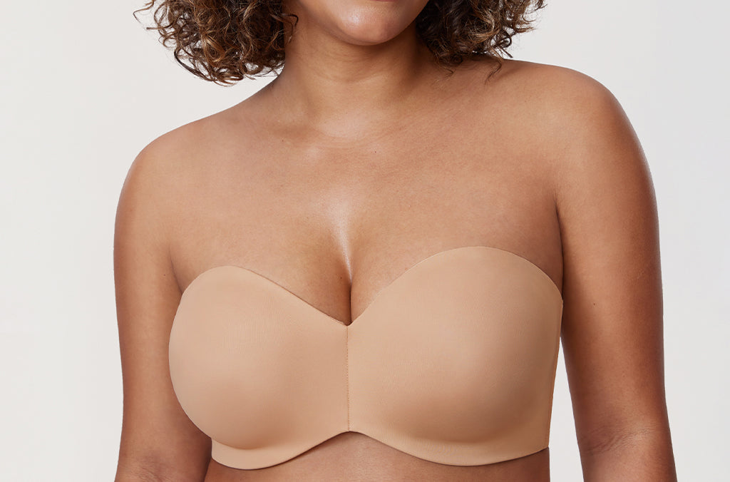 Women's Underwire Strapless Bra Barely Buff