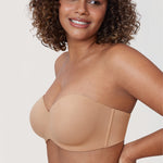 Women's Underwire Strapless Bra Barely Buff