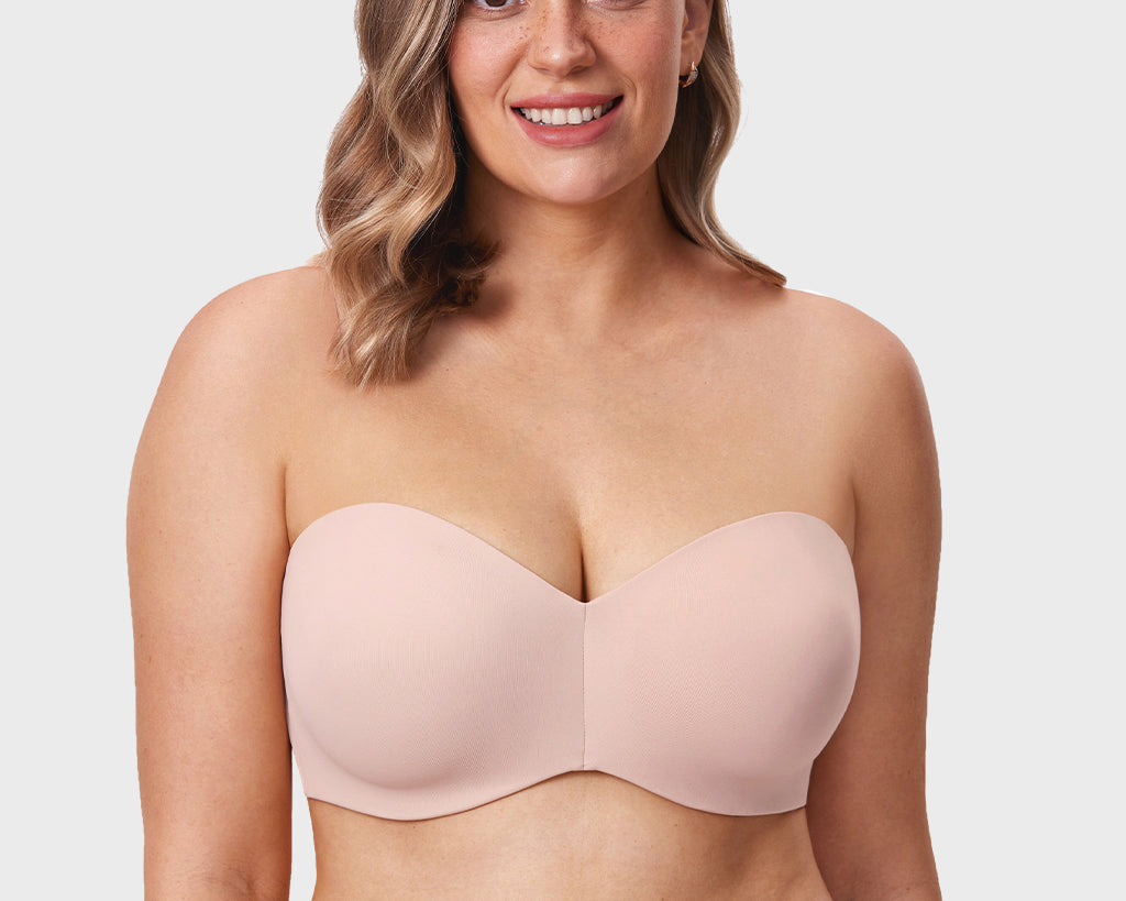 Women's Underwire Strapless Bra Gentle Rose