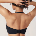 Women's Underwire Strapless Bra Brown Purple