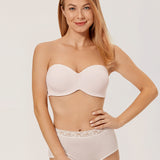 Women's Underwire Strapless Bra Gentle Rose