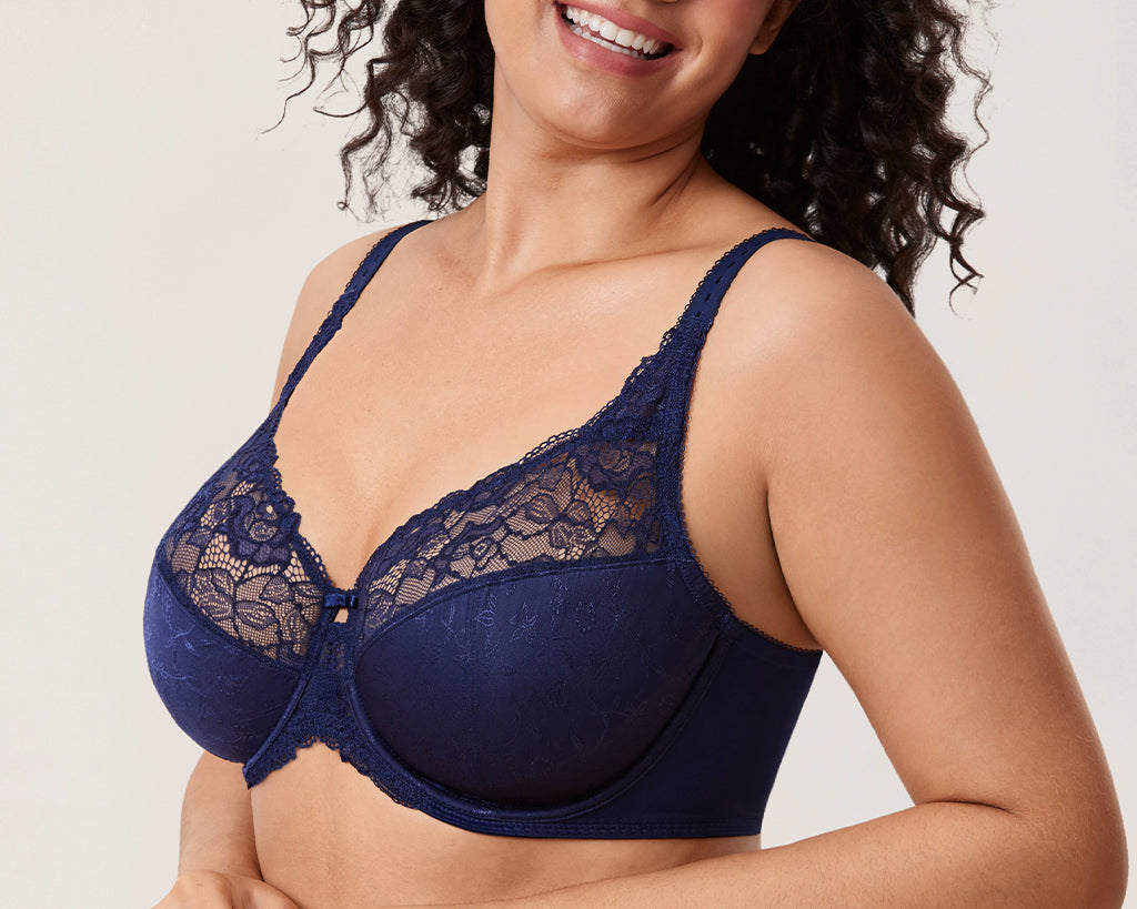 Women's Beauty Lace Bra Sky Blue