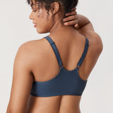 DELIMIRA Women's Front Closure Unlined Bra Moonlight Blue