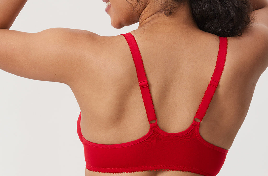 DELIMIRA Women's Front Closure Unlined Bra White