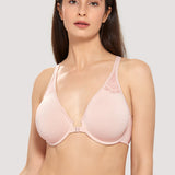DELIMIRA Women's Front Closure Unlined Bra Beige