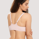 DELIMIRA Women's Front Closure Unlined Bra Gentle Rose