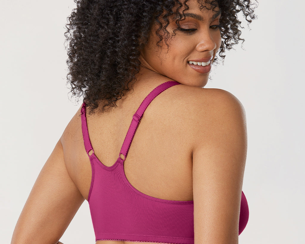 DELIMIRA Women's Front Closure Unlined Bra White