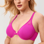 DELIMIRA Women's Front Closure Unlined Bra White