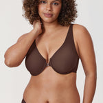 Women's Seamless U-back Front Closure Bra Beige