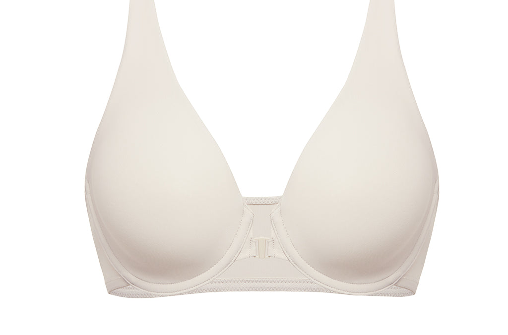 Women's Seamless U-back Front Closure Bra Flax Beige