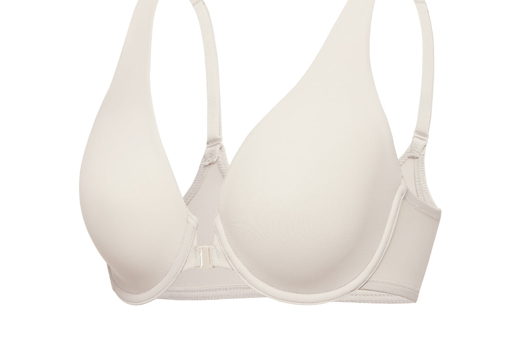 Women's Seamless U-back Front Closure Bra Flax Beige