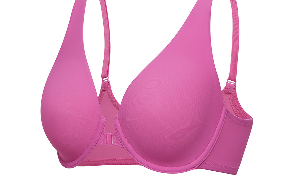 Women's Seamless U-back Front Closure Bra Lipstick Red