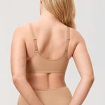 Women's Seamless U-back Front Closure Bra Beige