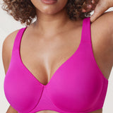 Women's Unlined Minimizer Bra Rose Purple