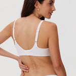 Women's Unlined Minimizer Bra Coconut White