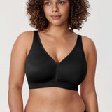 Women's Full Coverage Wireless Unlined Bra Mochaccino
