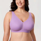 Women's Full Coverage Wireless Unlined Bra Mochaccino