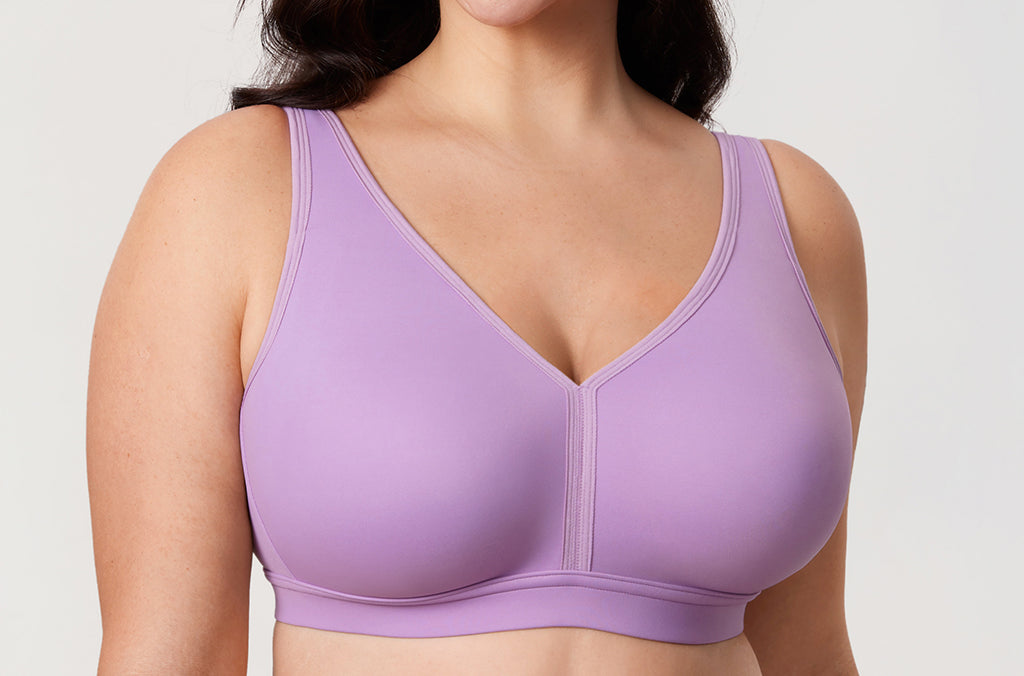 Women's Full Coverage Wireless Unlined Bra Mochaccino