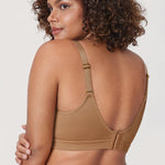 Women's Full Coverage Wireless Unlined Bra Light Oatmeal
