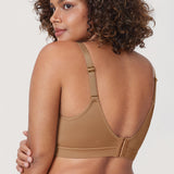 Women's Full Coverage Wireless Unlined Bra Light Oatmeal