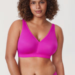 Women's Full Coverage Wireless Unlined Bra Mochaccino