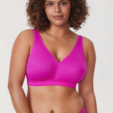 Women's Full Coverage Wireless Unlined Bra Mochaccino
