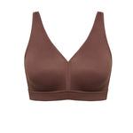Women's Full Coverage Wireless Unlined Bra Light Oatmeal