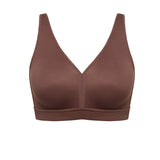 Women's Full Coverage Wireless Unlined Bra Light Oatmeal
