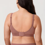 Women's Full Coverage Wireless Unlined Bra Light Oatmeal
