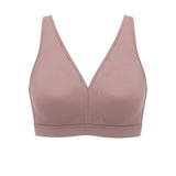 Women's Full Coverage Wireless Unlined Bra Mochaccino
