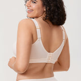 Women's Full Coverage Wireless Unlined Bra White