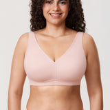 Women's Full Coverage Wireless Unlined Bra White
