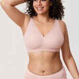 Women's Full Coverage Wireless Unlined Bra White