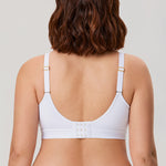 Women's Full Coverage Wireless Unlined Bra White