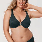 Women's Plunge Back Posture Bra Lipstick Red