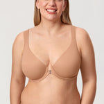 Women's Plunge Back Posture Bra Warm Beige