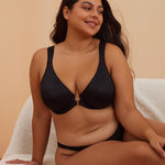 Women's Plunge Back Posture Bra Light Greenish Gray