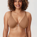 Women's Plunge Back Posture Bra Warm Beige