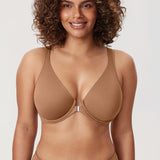 Women's Plunge Back Posture Bra Warm Beige