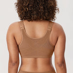 Women's Plunge Back Posture Bra Warm Beige