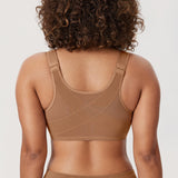 Women's Plunge Back Posture Bra Warm Beige