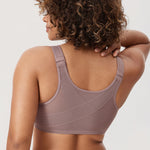 Women's Plunge Back Posture Bra Warm Beige