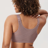 Women's Plunge Back Posture Bra Warm Beige