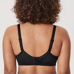 Women's Vintage Lace Unlined Bra Black