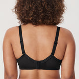 Women's Vintage Lace Unlined Bra Black