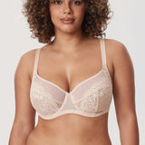 Women's Vintage Lace Unlined Bra Beige