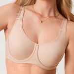 Women's Supportive Full Coverage Bra Beige