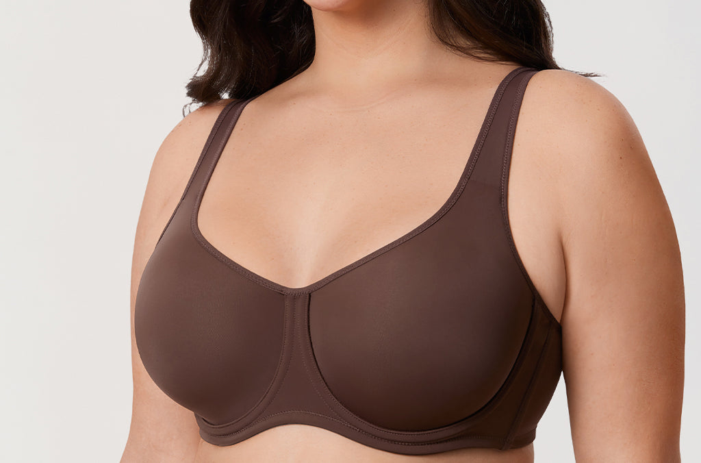 Women's Supportive Full Coverage Bra Beige