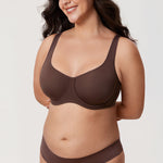 Women's Supportive Full Coverage Bra Beige