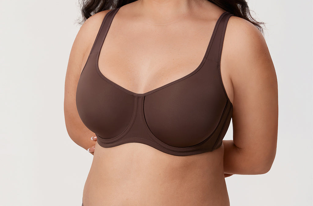 Women's Supportive Full Coverage Bra Beige